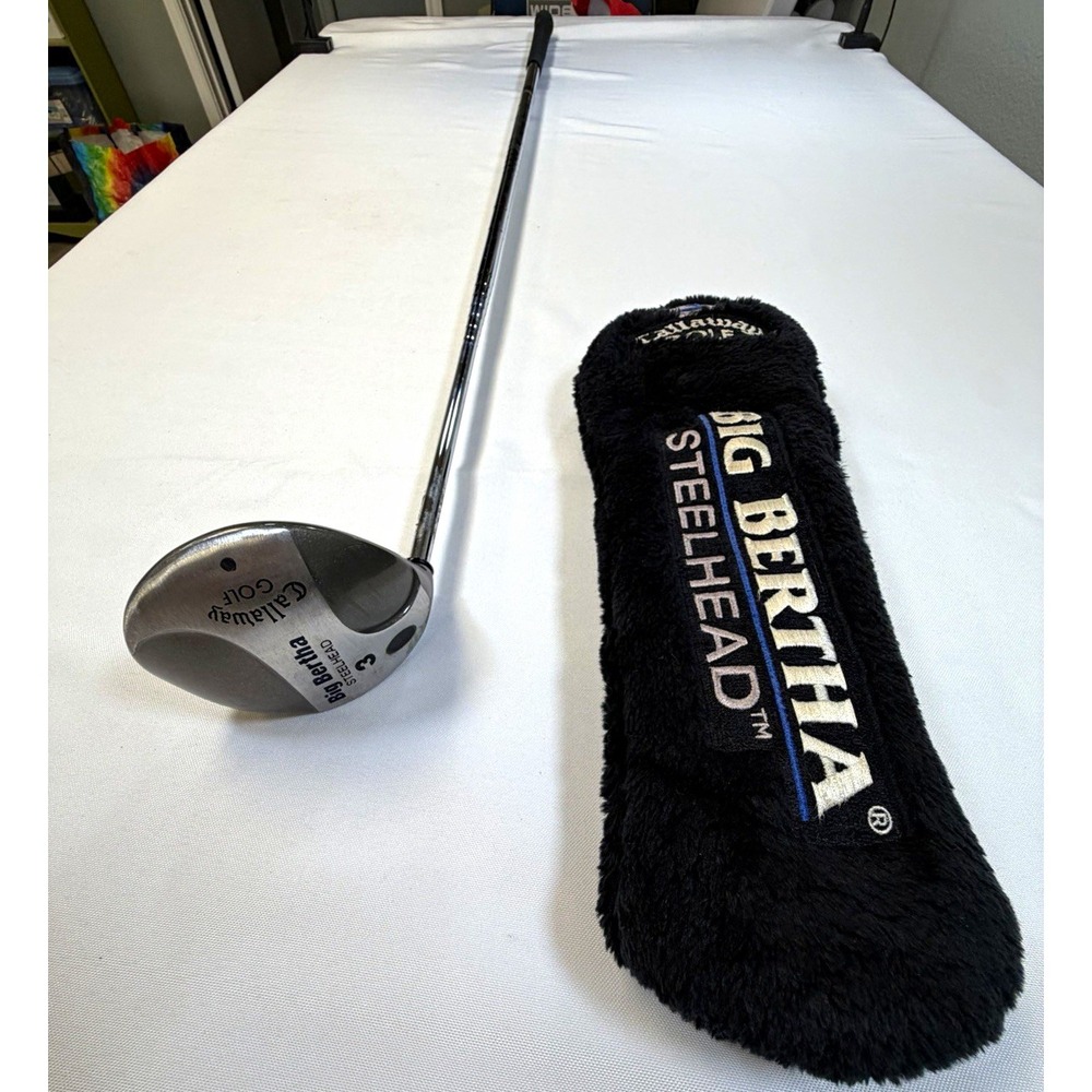 Callaway Big Bertha Steelhead 3 Wood Memphis 10 Steel Shaft Left Handed LH Clean